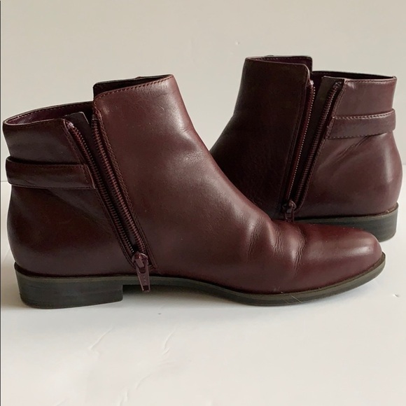 ALFANI ALF ACKE Women's Leather Burgundy Ankle Booties,Step’n Flex,Size 6.5 - Picture 6 of 12